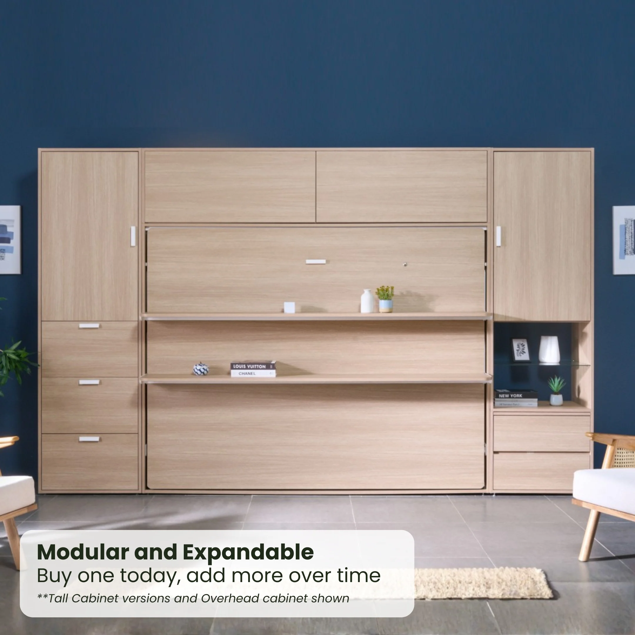 Mid Nightstand Cabinet - Queen / Horizontal - Image 10